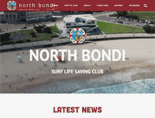 Tablet Screenshot of northbondisurfclub.com